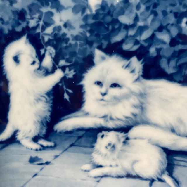 KAISER 猫の親子の絵皿 マザーズデイプレート 1973年 西ドイツ TIM