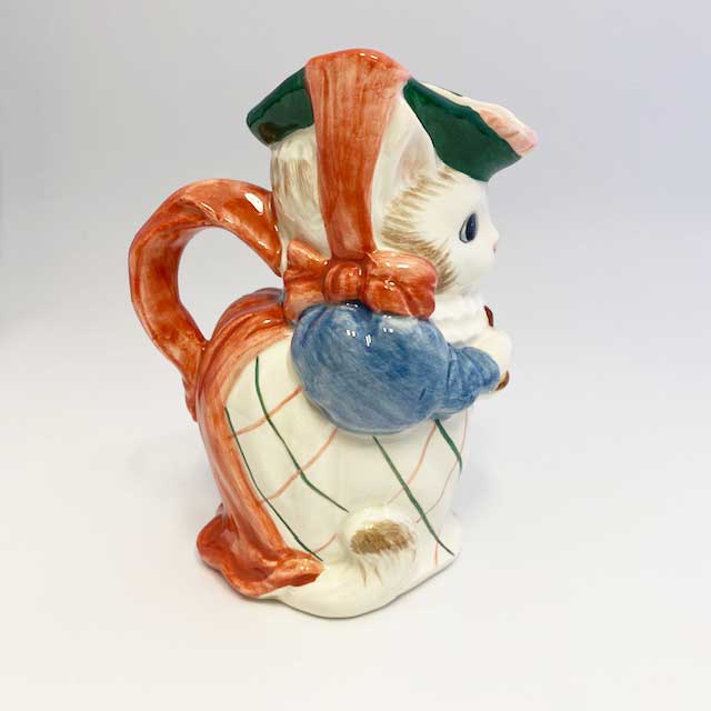 フィッツ＆フロイド Fitz & Floyd 白猫のミルクジャー 花瓶　1988年