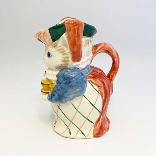 フィッツ＆フロイド Fitz & Floyd 白猫のミルクジャー 花瓶　1988年