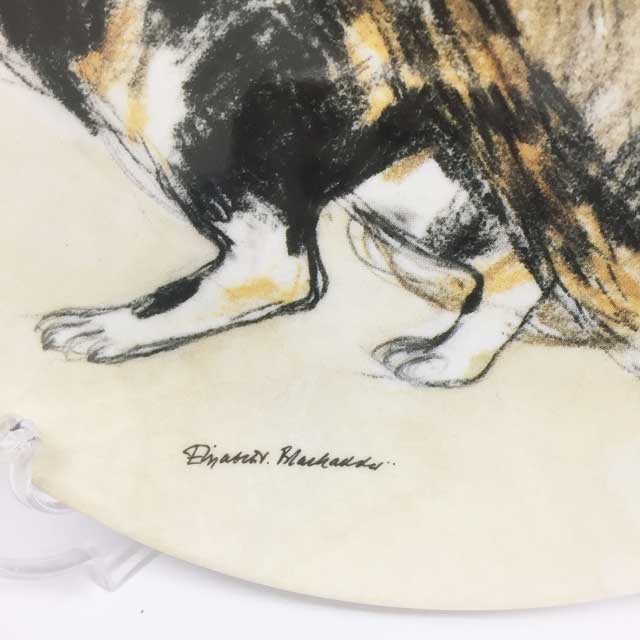 ロイヤルドルトン エリザベス・ブラックアダー 猫の絵皿プレート Kikko and Rosie