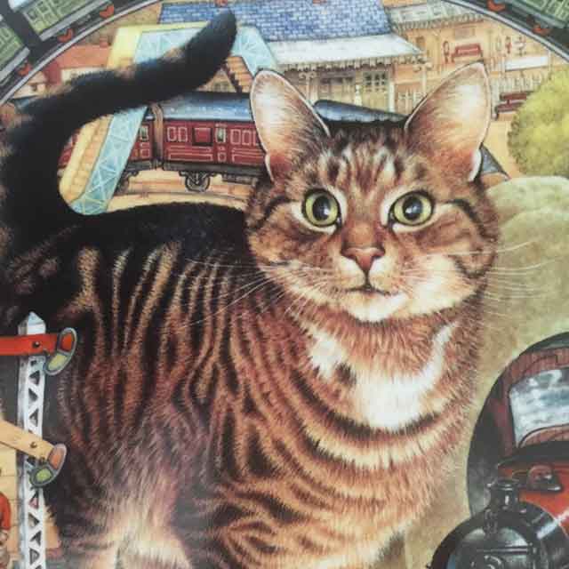 ダンバリーミント レズリー・アン・アイボリー猫の絵皿プレート Cats