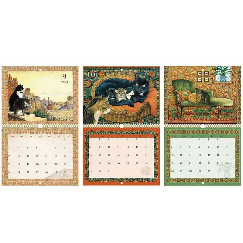 2023年カレンダー アイボリーキャッツ IVORY CATS 壁掛けカレンダー　ディアカーズ