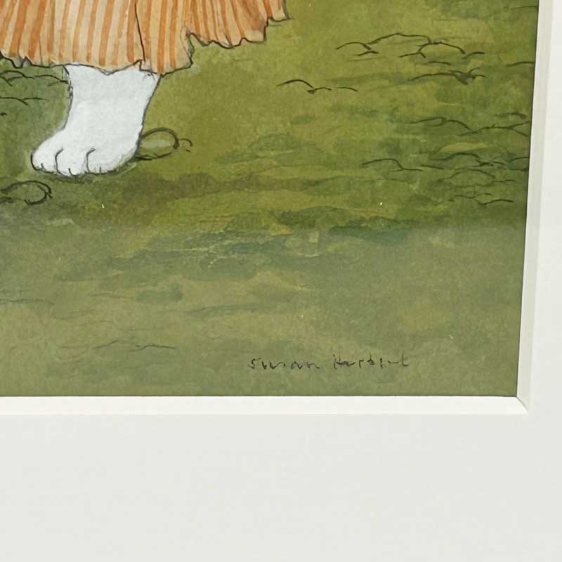 スーザンハーバート Susan Herbert ヘンゼルとグレーテル　サイン入り水彩原画 額装済