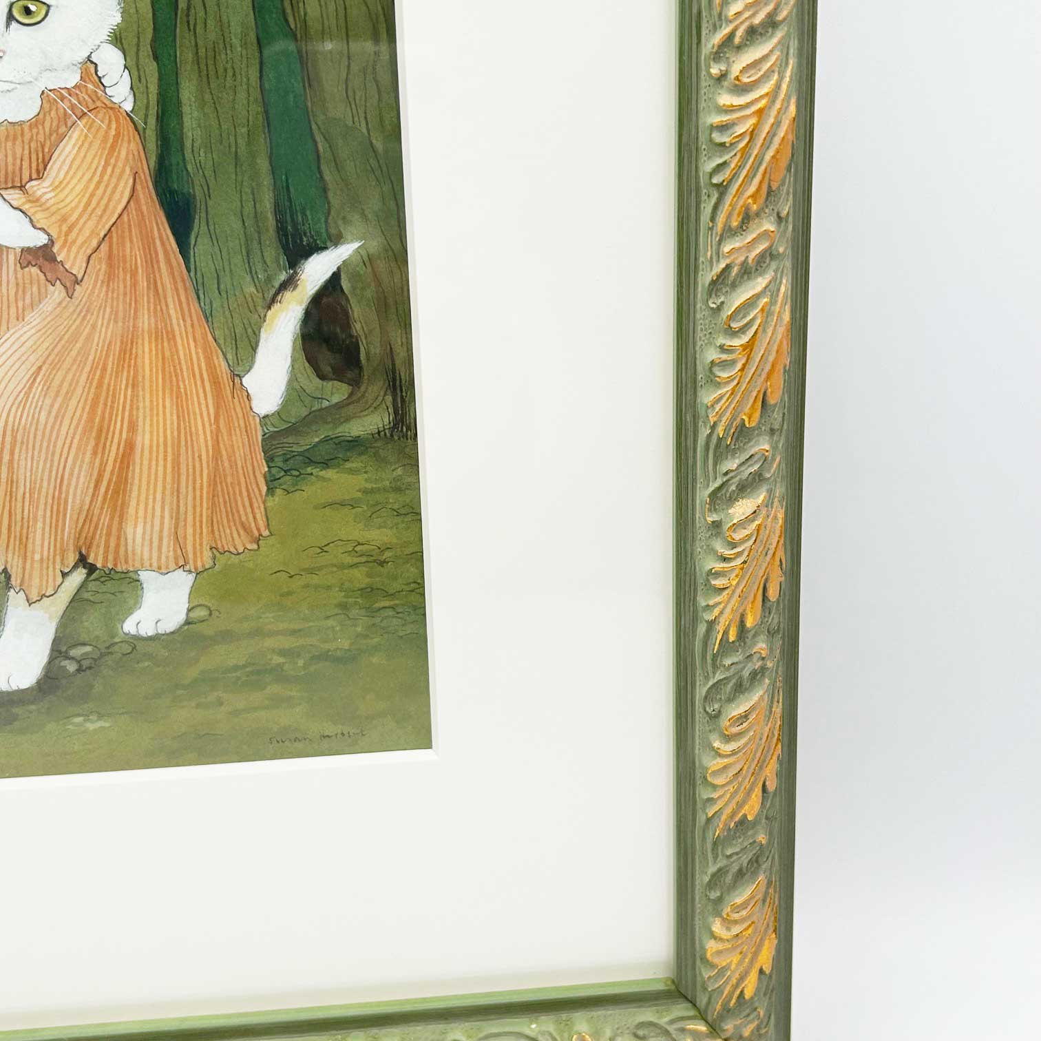 スーザンハーバート Susan Herbert ヘンゼルとグレーテル　サイン入り水彩原画 額装済