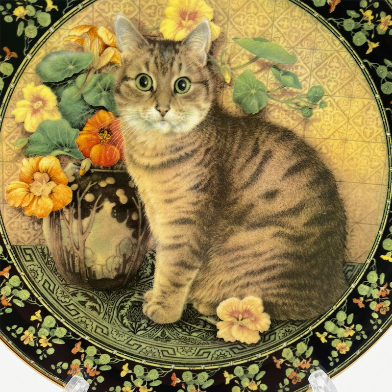 ロイヤルドルトン レズリー・アン・アイボリー猫の絵皿プレート CATS