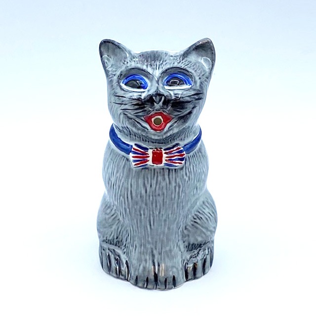 Otter Potter ルイスウェインモチーフ グレイ猫クリーマー、ミルクピッチャー 英国製
