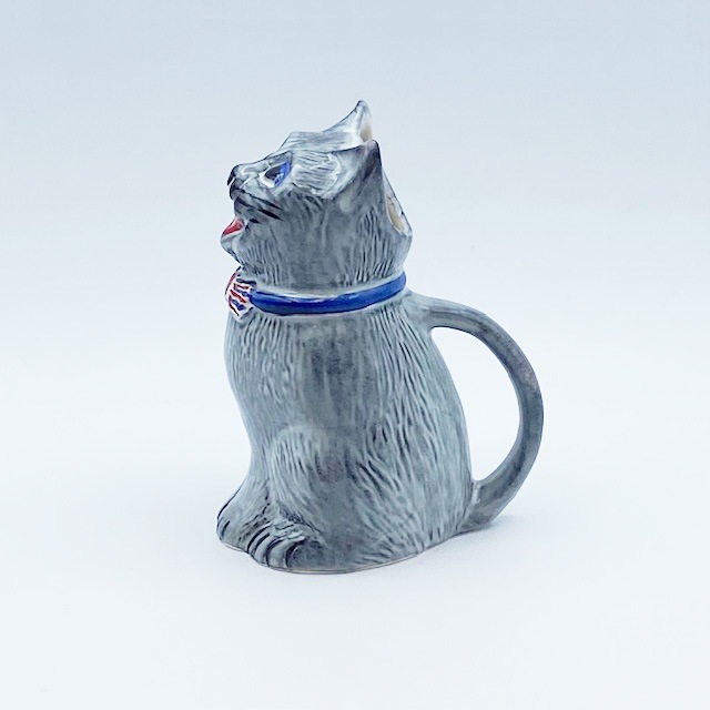Otter Potter ルイスウェインモチーフ グレイ猫クリーマー、ミルクピッチャー 英国製