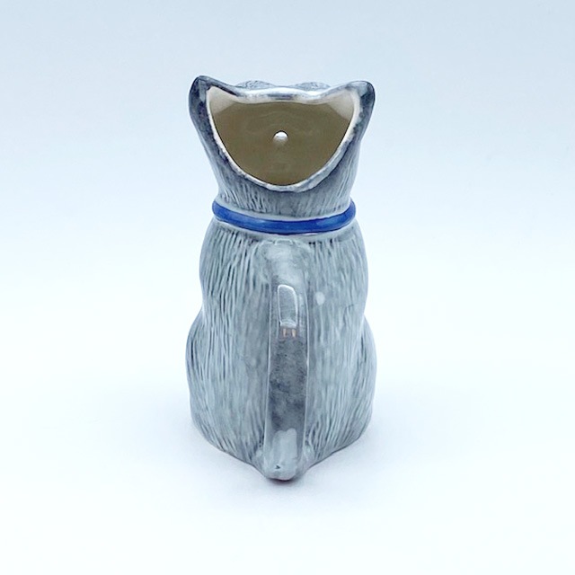 Otter Potter ルイスウェインモチーフ グレイ猫クリーマー、ミルクピッチャー 英国製