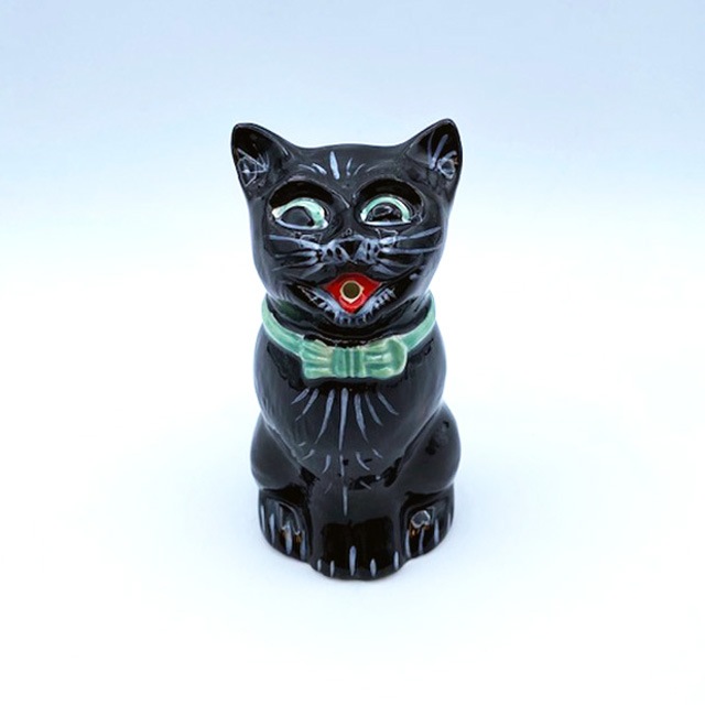Otter Potter　ルイスウェインモチーフ　黒猫クリーマー、ミルクピッチャー 英国製