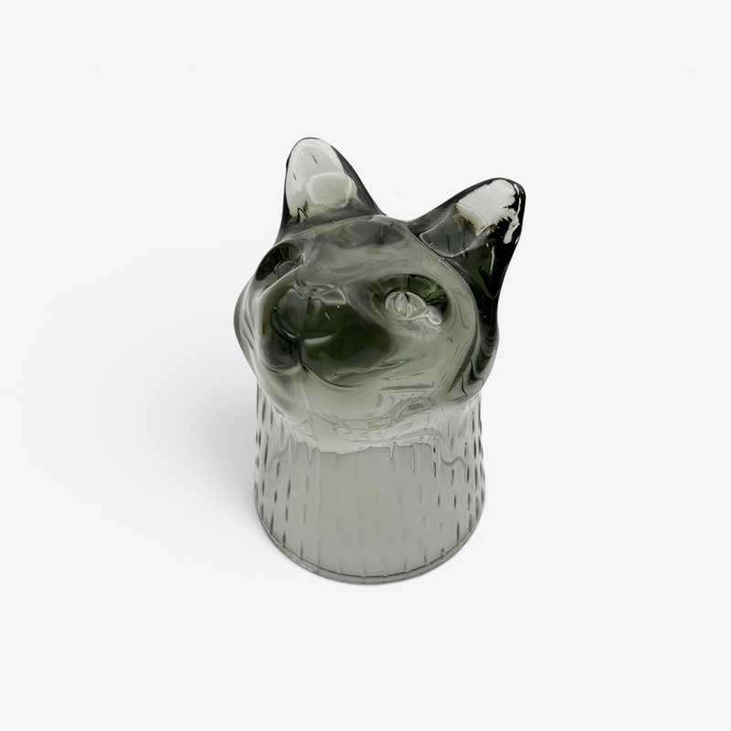 DOIY ドーイ Kitty 猫型スタッキンググラス ブラック