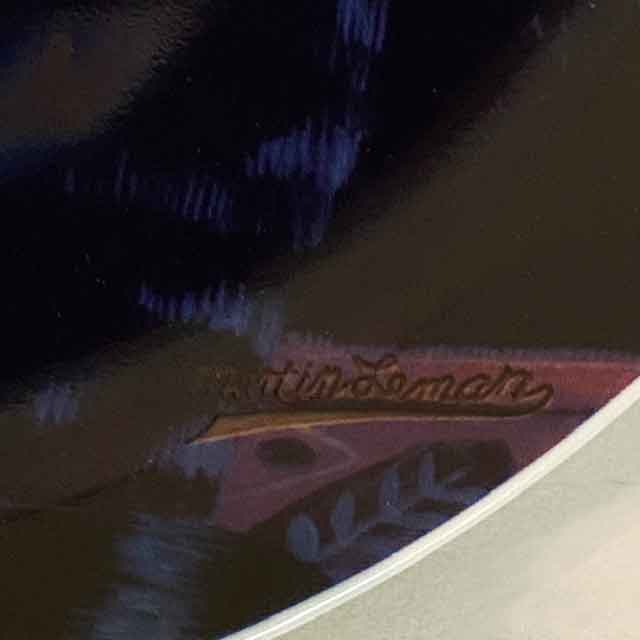 Martin Leman マグと絵皿のセットキジトラ白猫 