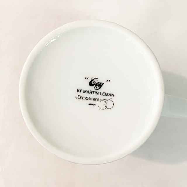 Martin Leman マグと絵皿のセットキジトラ白猫 