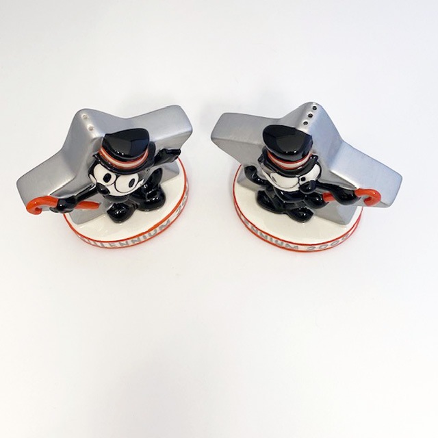 Felix The Cat　2000年ミレニアム記念　ソルト＆ペッパーシェイカー　Clay Art