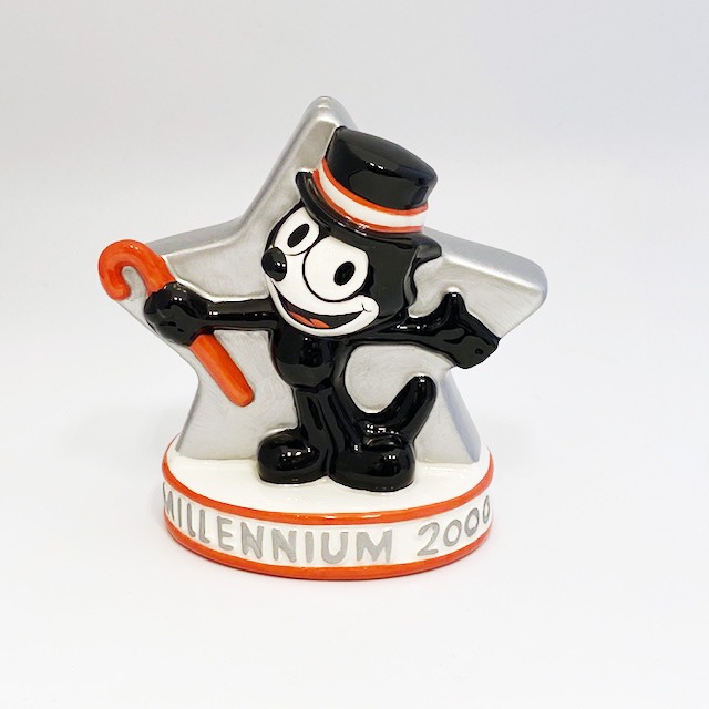 Felix The Cat　2000年ミレニアム記念　ソルト＆ペッパーシェイカー　Clay Art