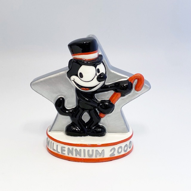 Felix The Cat　2000年ミレニアム記念　ソルト＆ペッパーシェイカー　Clay Art