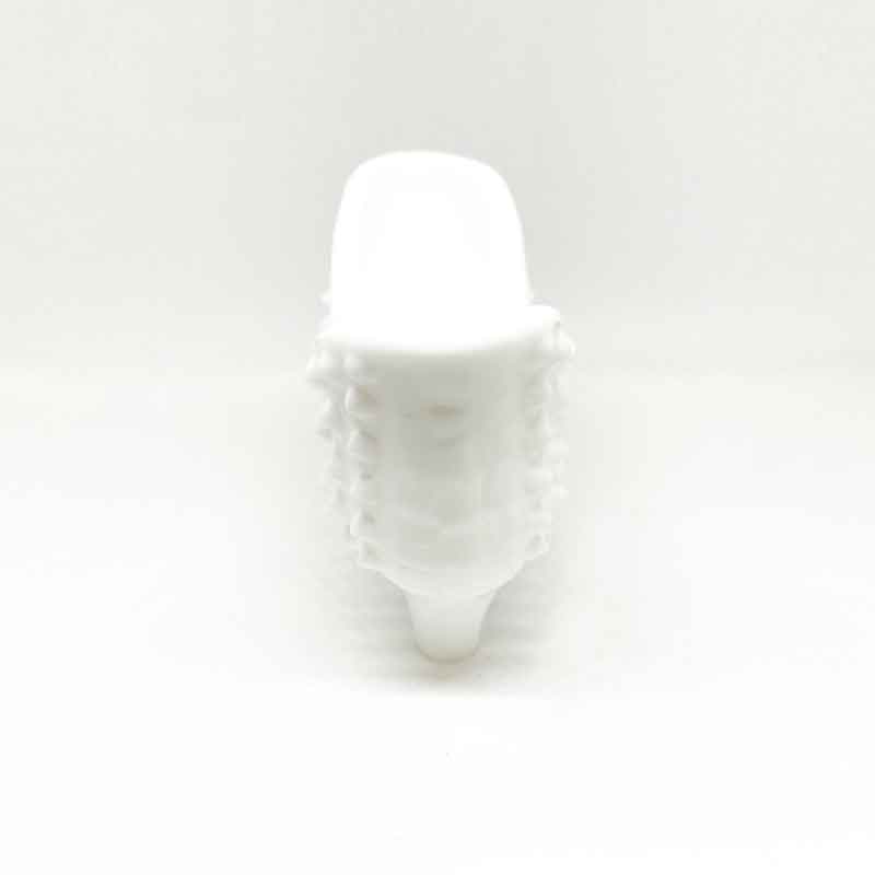 FENTON キャットヘッドのミルクガラスの靴 ホブネイル柄 1960年代