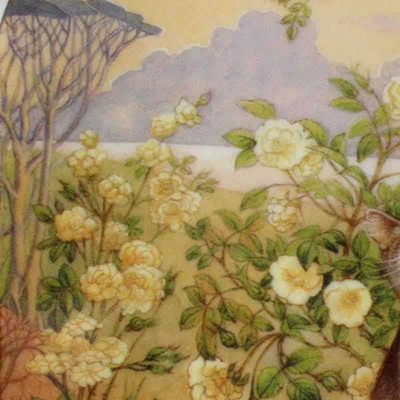 レズリー・アン・アイボリー猫の絵皿 Lesley's Gallery of Cats NOON アールヌーボー