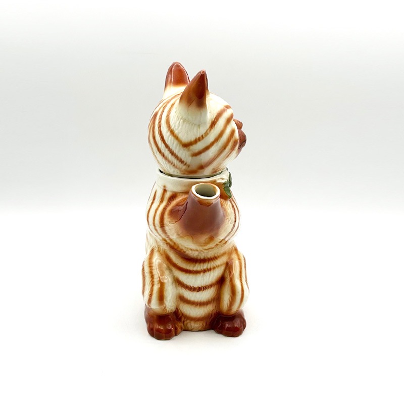 トニーウッドスタジオ Tony Wood Studio 茶トラ猫のティーポット　1982年　英国製