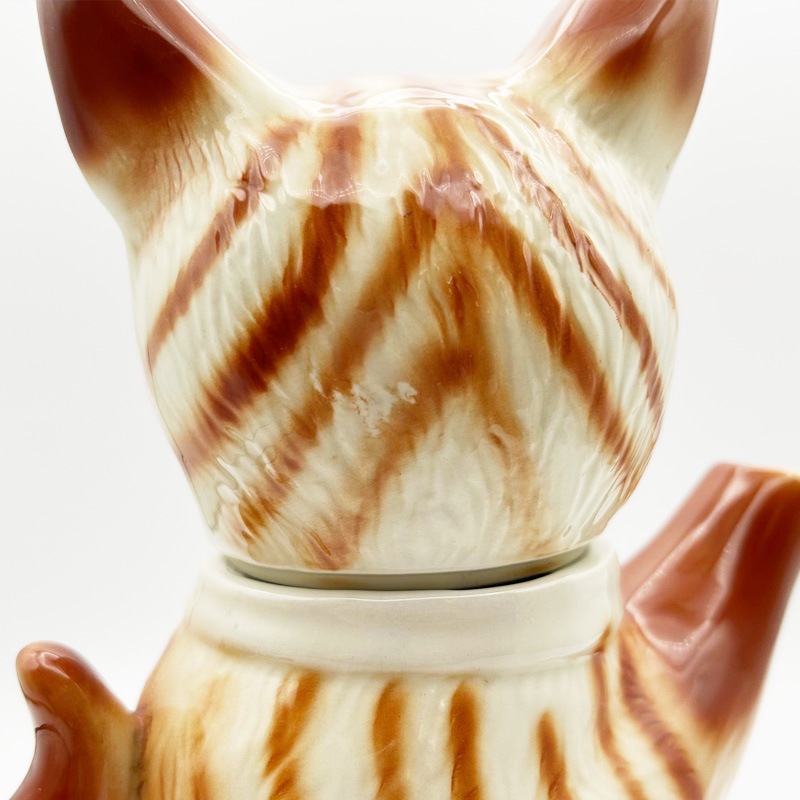 トニーウッドスタジオ Tony Wood Studio 茶トラ猫のティーポット　1982年　英国製