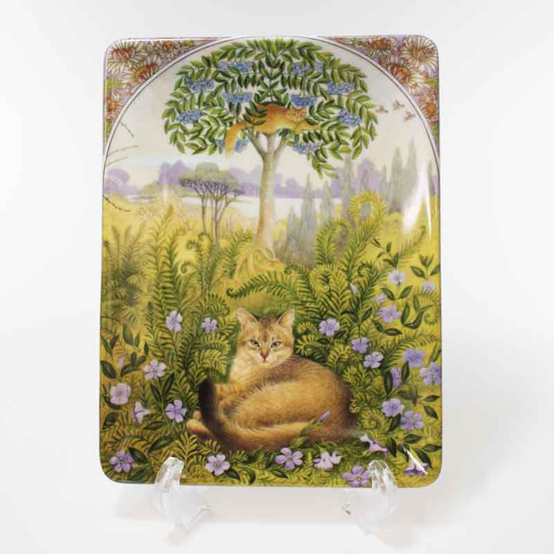 レズリー・アン・アイボリー猫の絵皿 Lesley's Gallery of Cats AFTERNOON アールヌーボー