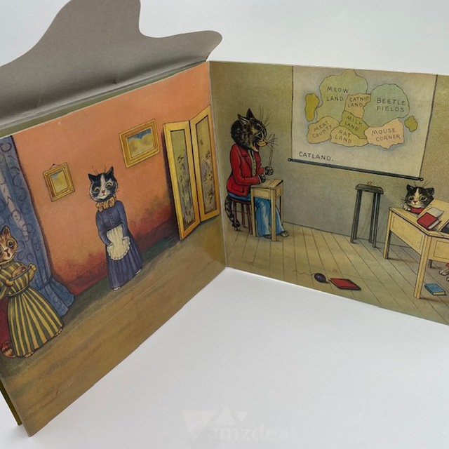 ルイスウェインDays in Catland Father Tuck's Panorama by Louis Wain　