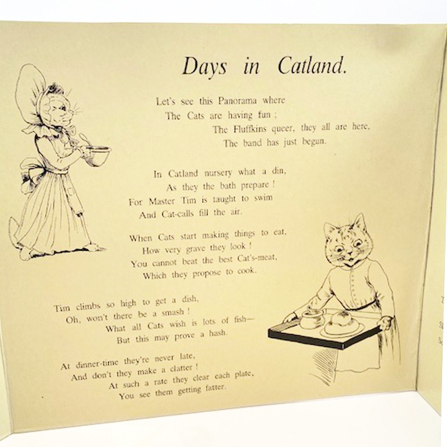 ルイスウェインDays in Catland Father Tuck's Panorama by Louis Wain　