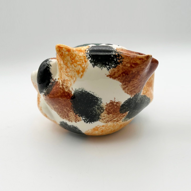 ALEXANDER CERAMICS 三毛猫と魚のティーポット　英国製