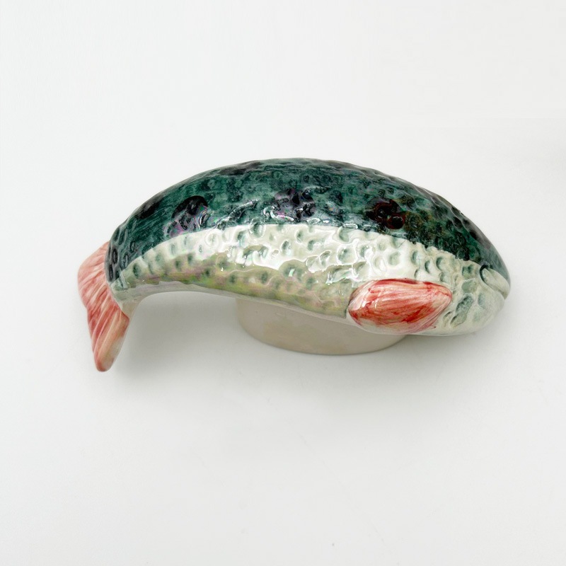 ALEXANDER CERAMICS 三毛猫と魚のティーポット　英国製