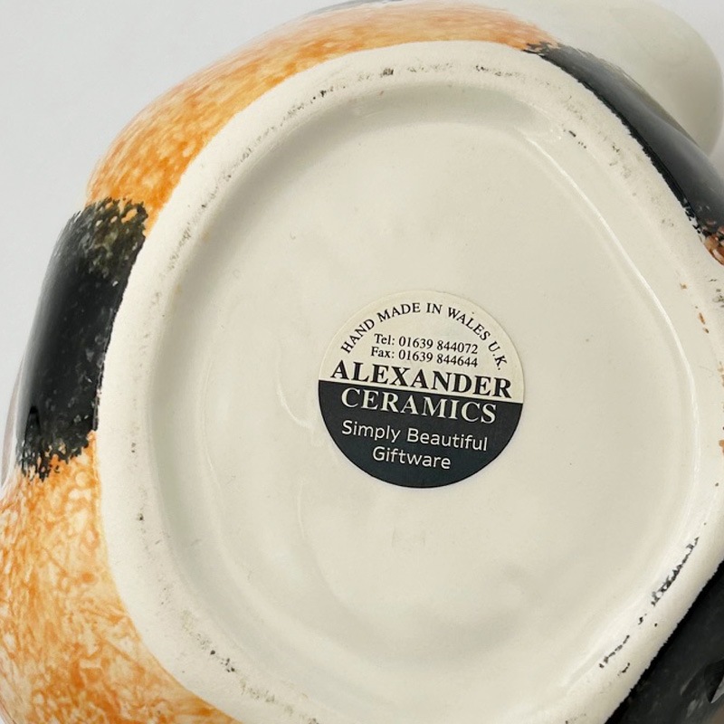 ALEXANDER CERAMICS 三毛猫と魚のティーポット　英国製
