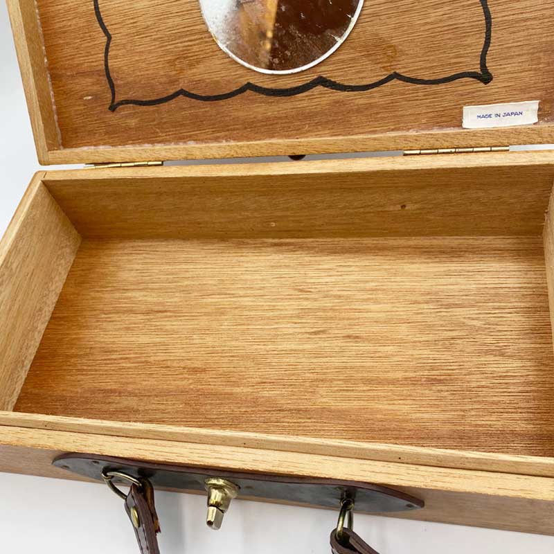 猫柄ヴィンテージ木製バッグ Enid Collins風日本製ヴィンテージバッグ