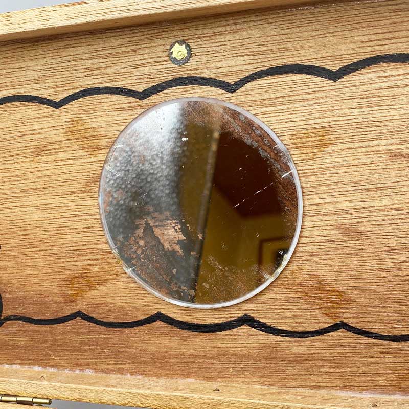 猫柄ヴィンテージ木製バッグ Enid Collins風日本製ヴィンテージバッグ