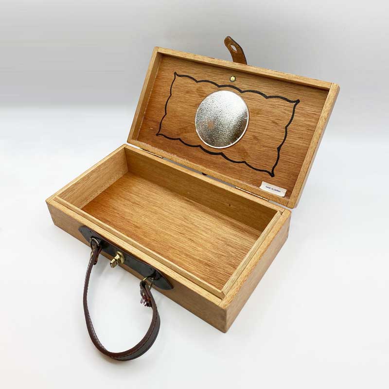 猫柄ヴィンテージ木製バッグ Enid Collins風日本製ヴィンテージバッグ