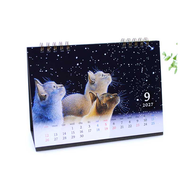 2027年カレンダー アイボリーキャッツ IVORY CATS 卓上カレンダー