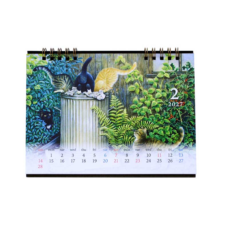 2027年カレンダー アイボリーキャッツ IVORY CATS 卓上カレンダー