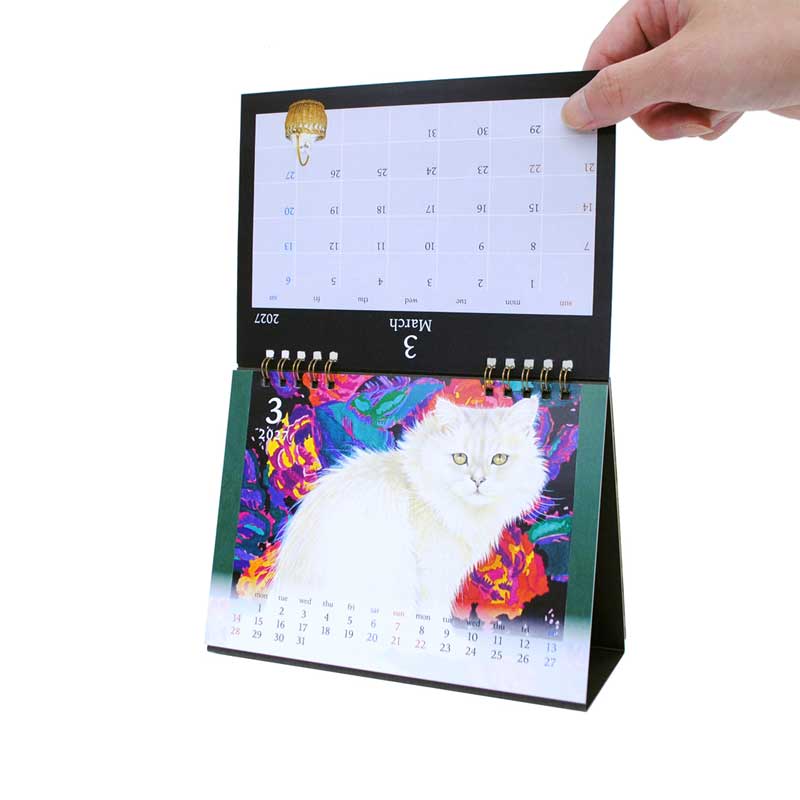 2027年カレンダー アイボリーキャッツ IVORY CATS 卓上カレンダー