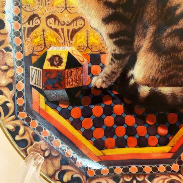 ロイヤルウースター Lesley Anne Ivory オーバル型絵皿 オクトパシー