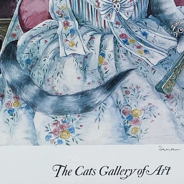マイケルルー「2Women」版画　女性　猫　直筆サイン　限定ナンバー マイケルルー「2Women」版画 女性 猫 直筆サイン 限定ナンバー