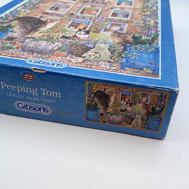 レズリーアンアイボリー　Peeping Tom 500ピース　猫ジグソーパズル Gibsons