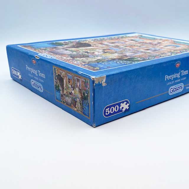 レズリーアンアイボリー　Peeping Tom 500ピース　猫ジグソーパズル Gibsons
