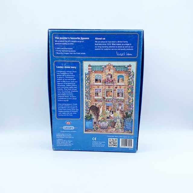 レズリーアンアイボリー　Peeping Tom 500ピース　猫ジグソーパズル Gibsons