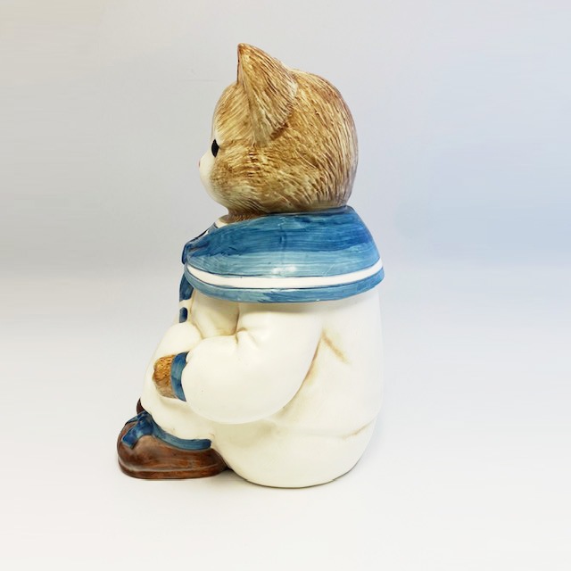 Wilbur Milton セイラ―服の猫型クッキージャー/キャニスター　ビッグサイズ　日本製 1970年代