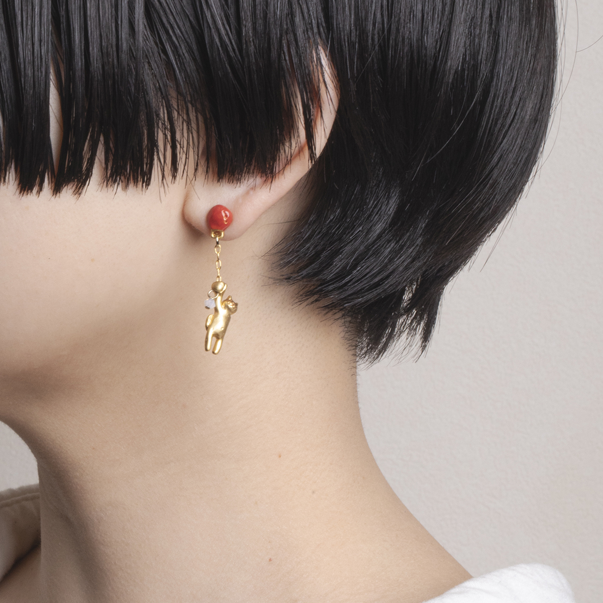 4F フィーアエフ　なりゆきまかせピアス / Flying to Nowhere　日本製　ピューター