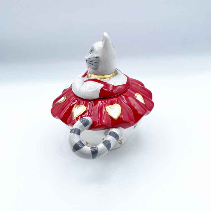 Karen Rossi 猫とハートデザインのシュガーポット　Rossi Cat