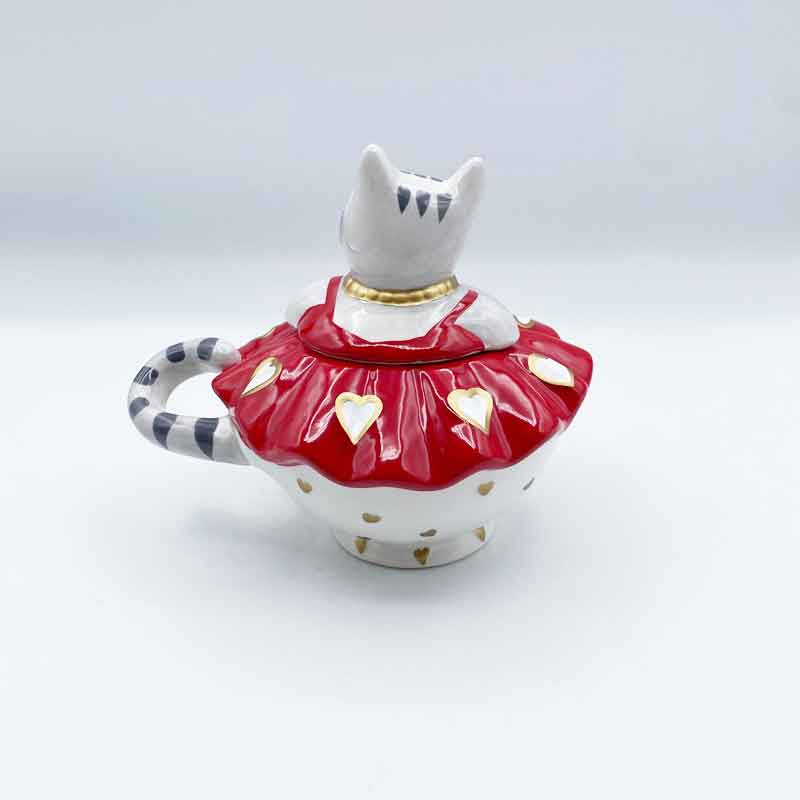 Karen Rossi 猫とハートデザインのシュガーポット　Rossi Cat