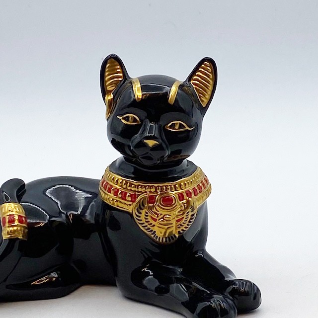LENOX バステト神フィギュリン　24Kゴールド使用　Egyptian Cat Goddess　1998年