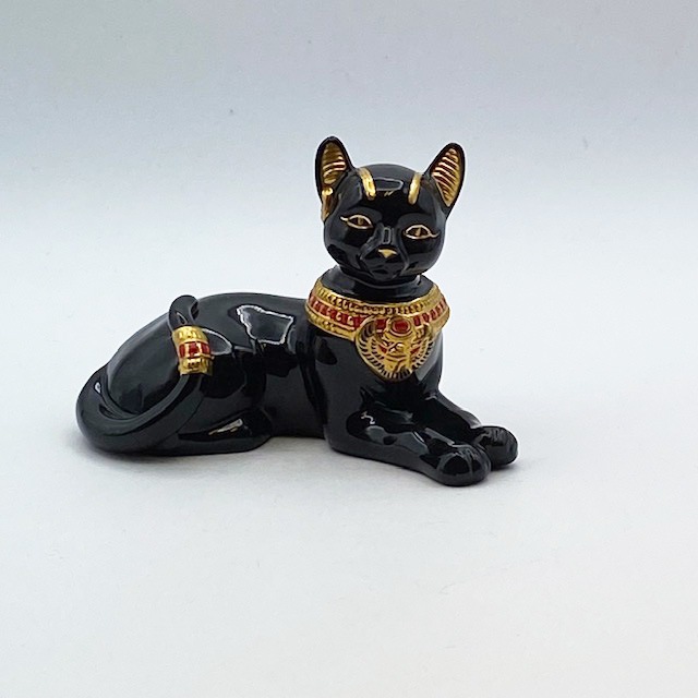 LENOX バステト神フィギュリン　24Kゴールド使用　Egyptian Cat Goddess　1998年