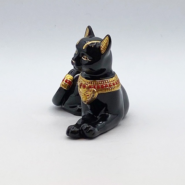 LENOX バステト神フィギュリン　24Kゴールド使用　Egyptian Cat Goddess　1998年