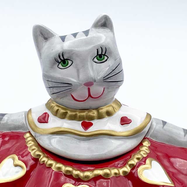 Karen Rossi 猫とハートデザインのクリーマー、ミルクピッチャー、ミニポット Rossi Cat
