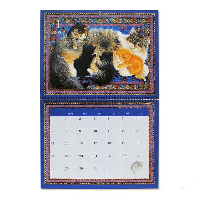 2024年カレンダー アイボリーキャッツ IVORY CATS 壁掛けカレンダー