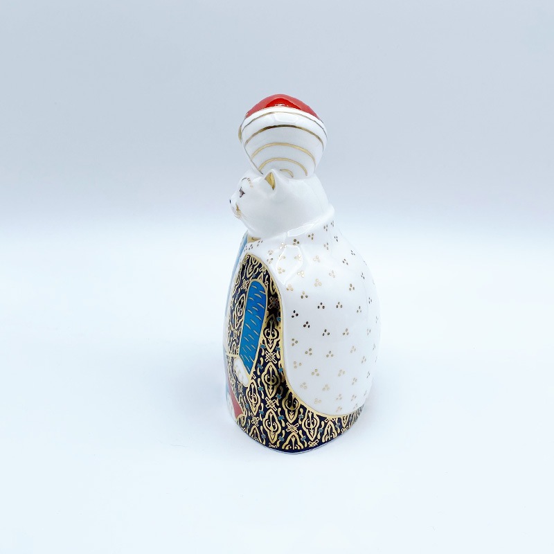 Royal Crown Derby ロイヤルキャッツ 王様のペルシャ猫フィギュリン イギリス製　1990年